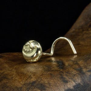 Victorian-Inspired Nose Studs | Handmade Solid 14K & 18K Gold | Recycled Gold Body Jewelry | Elegant Piercing Gift