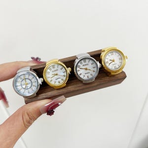Retro Punk Y2K Ring Watch,Handmade Adjustable Mini Gold Ring Watch,Women's Finger Watch Ring,Clothing Accessories,Couple Watch,Gift for Her