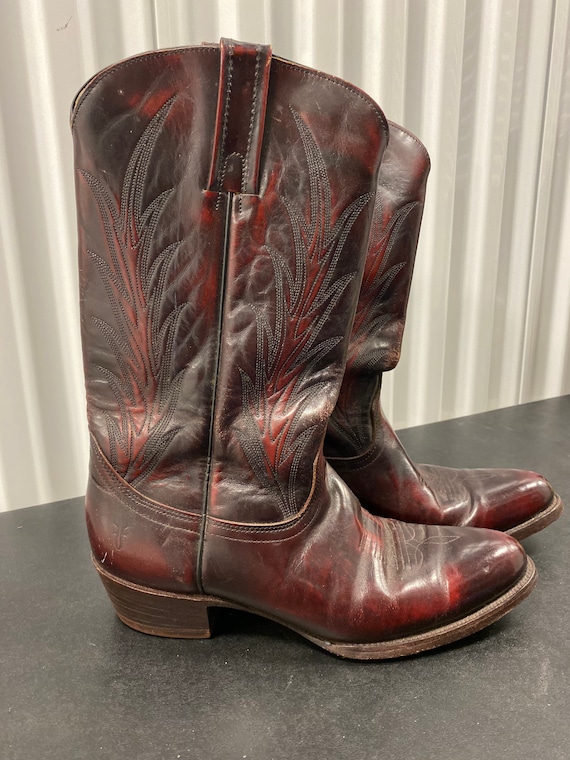Ox Blood Frye Boots Cowboy Boots
