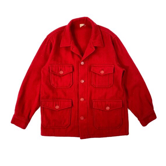 1950s Red Bemidji Wool Shirt