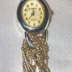 Vintage 1980,s Sterling Silver Womens St.Marin Wristwatch