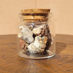 Basaltic Mineral Crystals in Vial Arizona