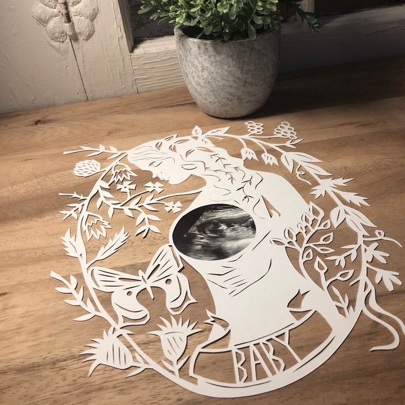 Baby Nursery Decor Baby Shower Gift Custom Baby Gift Paper Cut Art Pregnancy Wall Decor Baby 2020