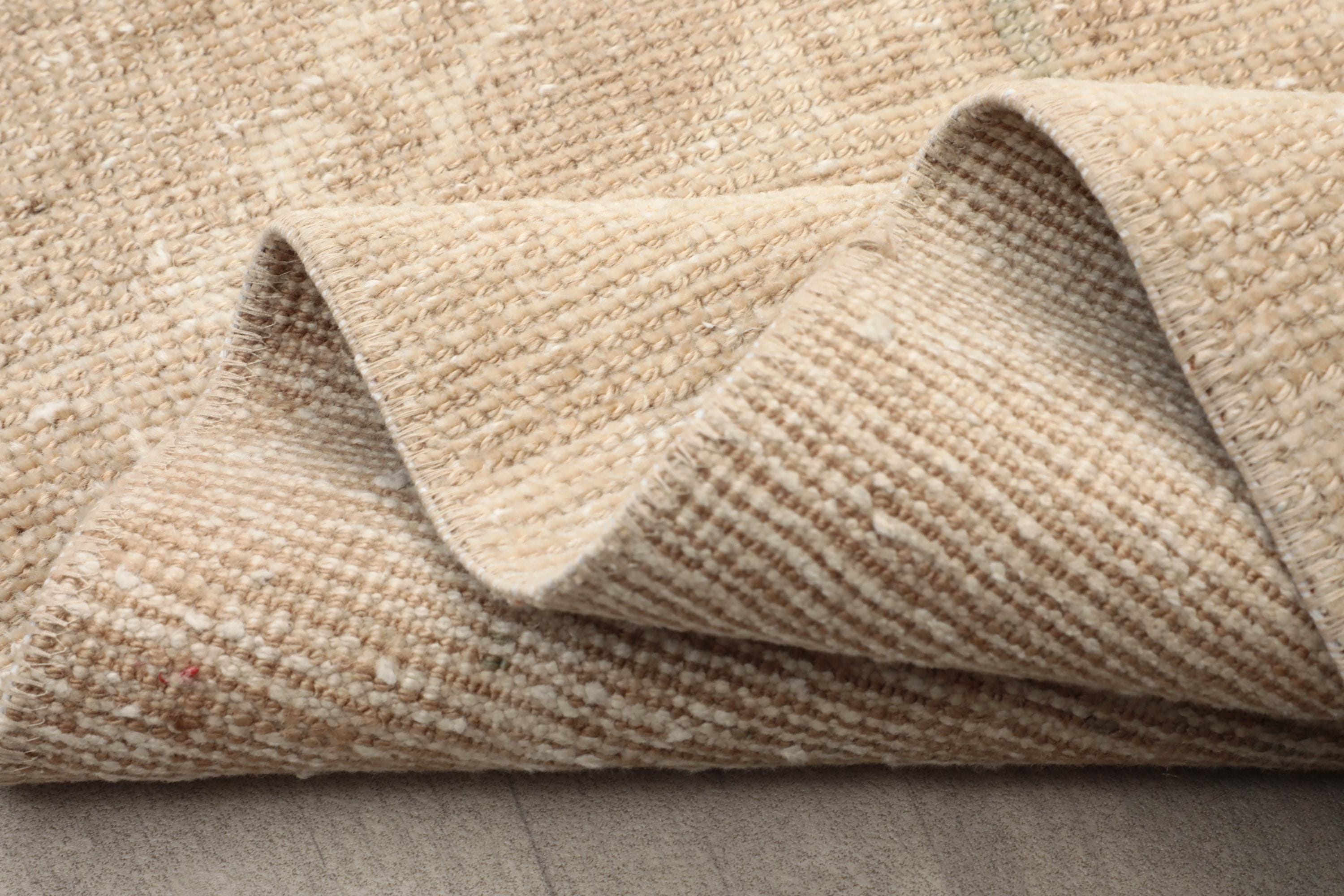 3x12 Bohemian Runner, Oushak Runner, Hallway Rug, 3x12 Oushak Runner, Natural Runner, Handmade Wool Runner, Corridor Runner, Entry Runner