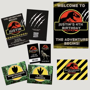 Jurassic Park Custom Invitation Bundle