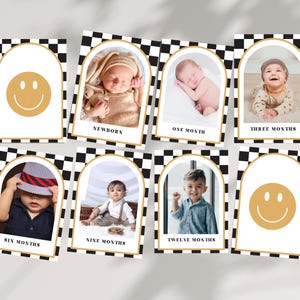 ONE Cool Dude Birthday Party Photo Banner | Instant Download | Editable Template | Retro Smiley Face 1st Year Party Banner | Boy Birthday