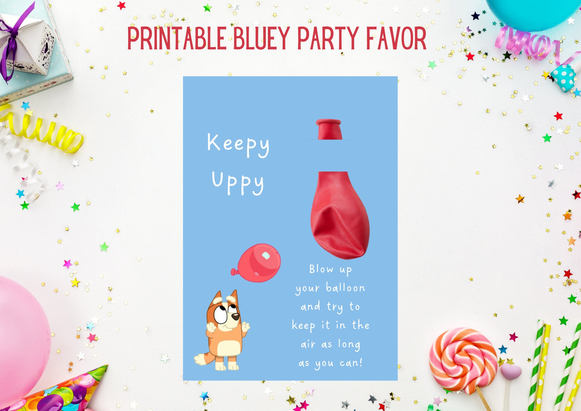 Keppy Uppy Bluey Party Favor Digital Download Bluey Etsy Australia