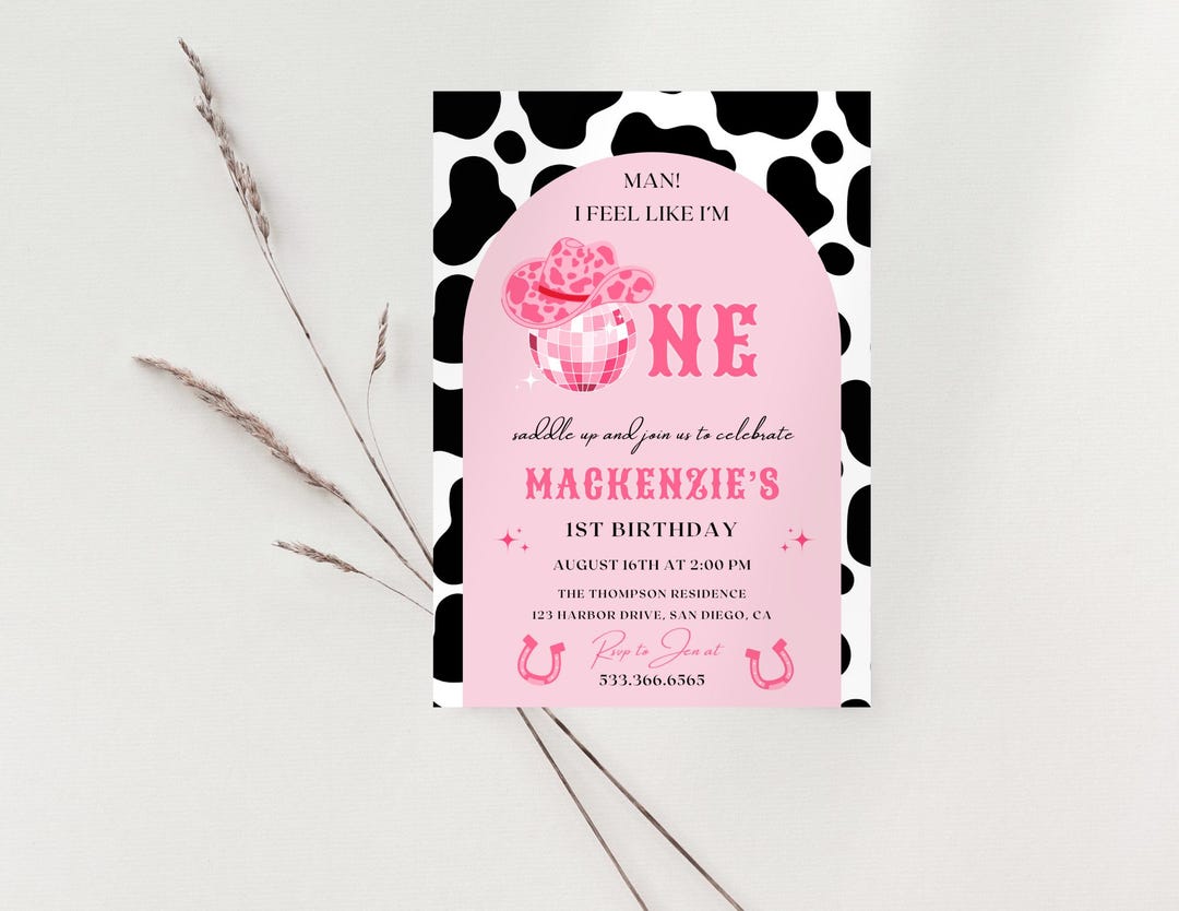 Man I Feel Like I'm One! Birthday Party Invitation | Instant