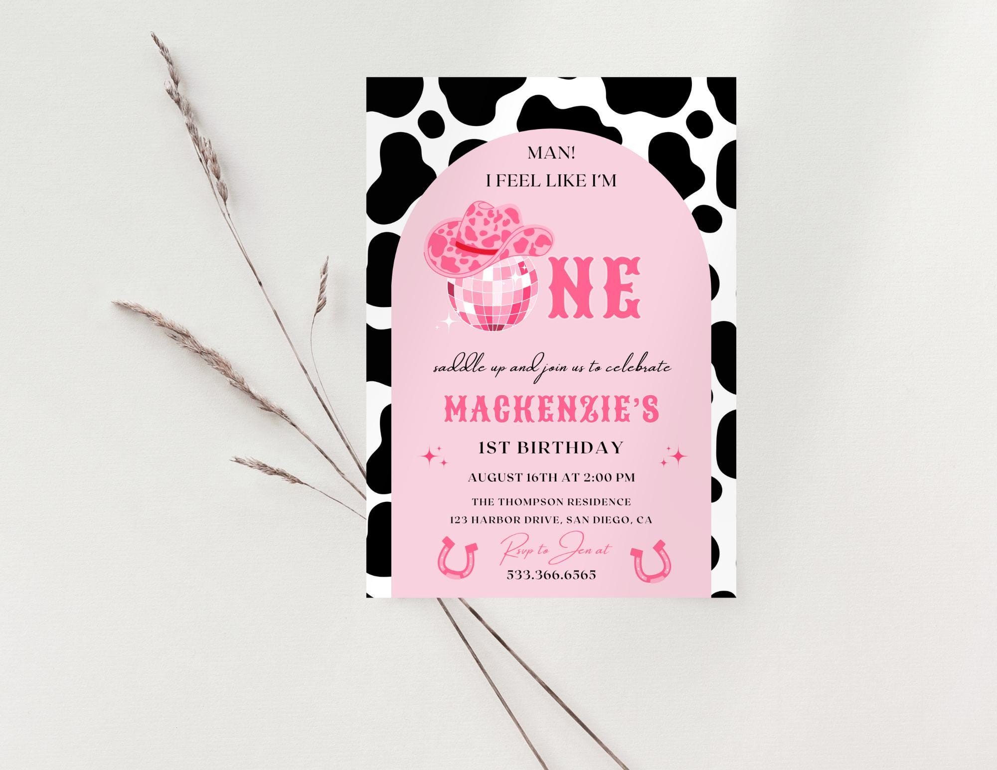 Man I Feel Like I'm One! Birthday Party Invitation | Instant