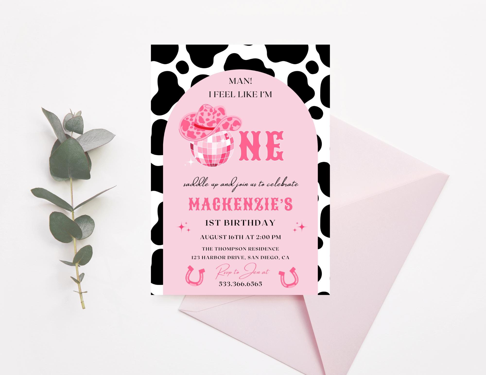 Man I Feel Like I'm One! Birthday Party Invitation | Instant