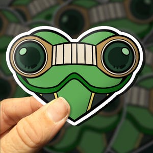 TSUYU ASUI Froppy My Hero Academia Heart Sticker [MHA]  Boku No Hero Academia Anime All Might Bakugo Endeavor Todoroki Ochako Kawaii Deku