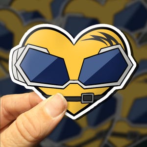 DENKI KAMINARI My Hero Academia Heart Sticker [MHA] Boku No Hero Academia Anime All Might Bakugo Endeavor Todoroki Ochako Deku Kawaii
