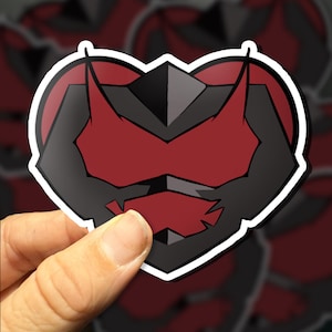 KIRISHIMA EIJIRO Red Riot My Hero Academia Heart Sticker [MHA]  Boku No Hero Academia Anime  Bakugo Endeavor Todoroki Ochako Kawaii Deku