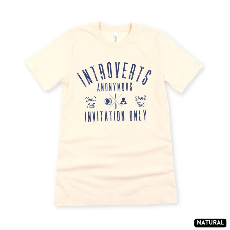 Introverts Anonymous Shirt, Retro Style Anti Social Club Tee, Funny Sarcastic Humor Demotivation, Sarcasm Quote, Gift for Introvert Natural