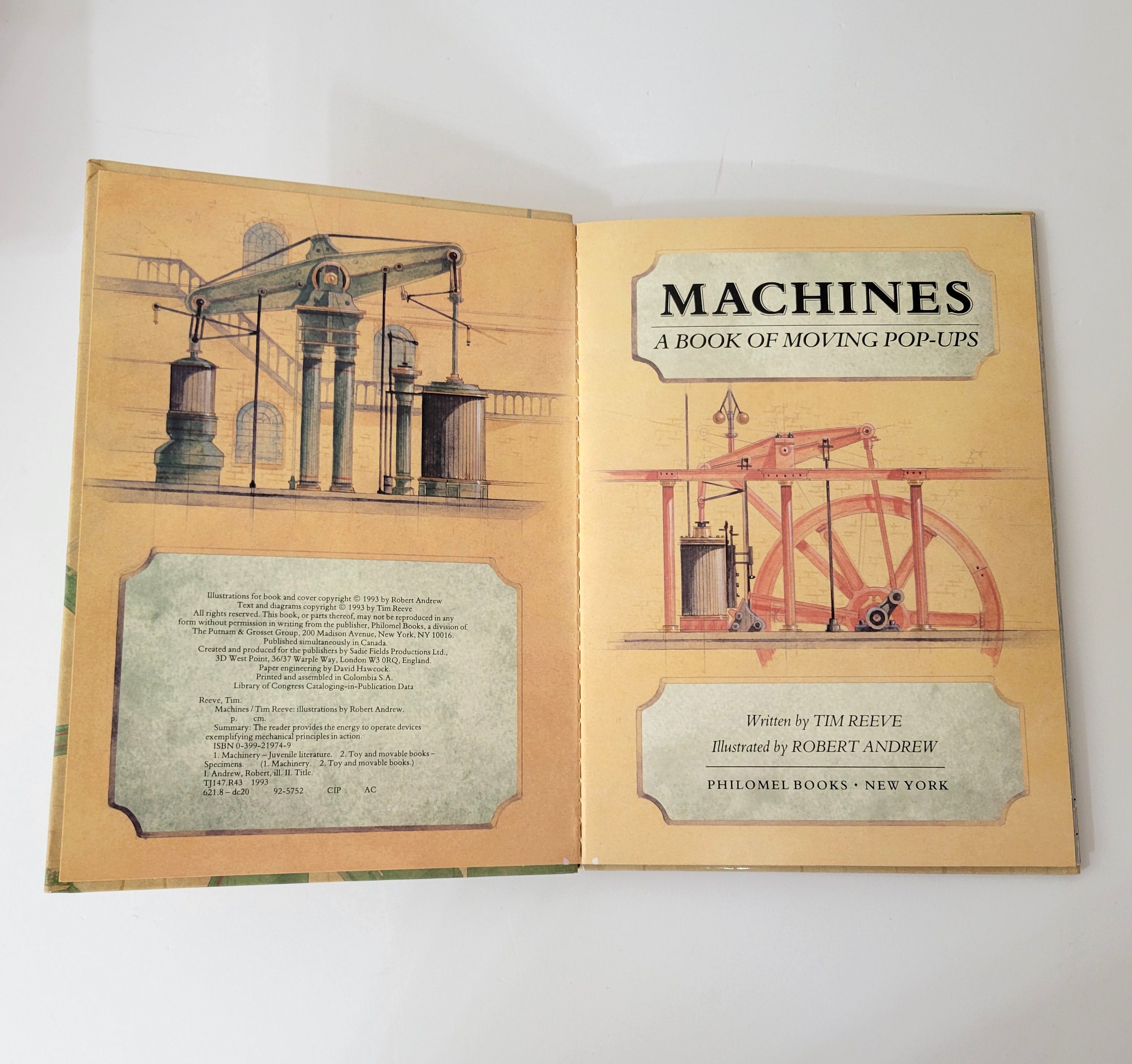 Machines, A Book of Moving Pop-ups by Tim Reeve and Robert Andrew