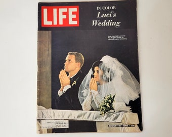 Life Magazine, August 19, 1966, In Color Luci's Wedding