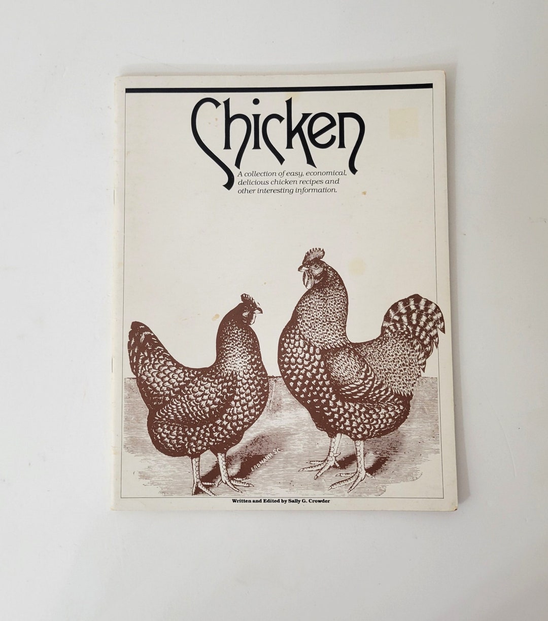 Chicken by Salley G. Crowder, Chicken Cookbook Etsy