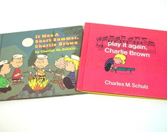 Peanuts Books By Charles Schultz, Play It Again Charlie Brown And It Was A Short Summer, Charlie Brown