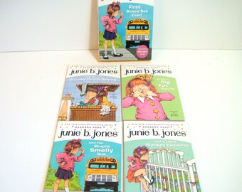 Junie B. Jones First Boxed Set Ever Books 1-4 - Etsy