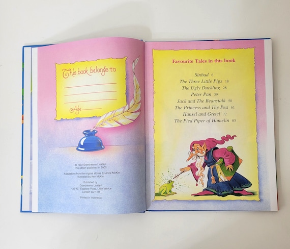 A Treasury of Favorite Tales, Children's Storybook - Etsy