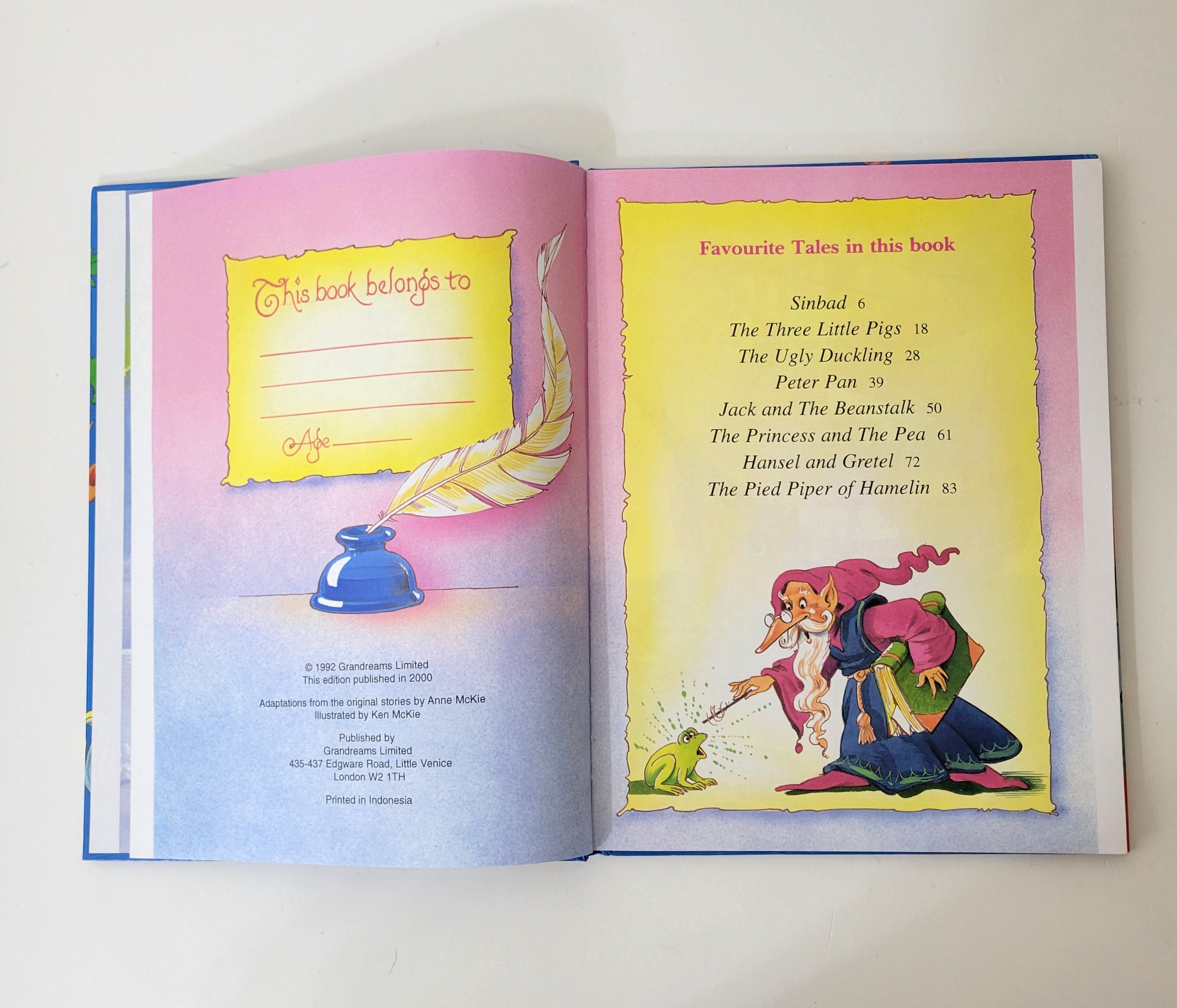 A Treasury of Favorite Tales, Children's Storybook - Etsy