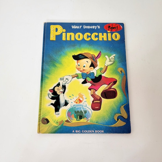 Walt Disney's Pinocchio, A Big Golden Book, 1973 - Etsy