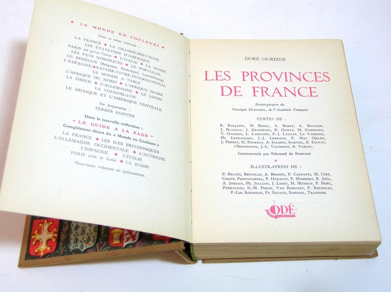 Les Provinces De France Editions Ode 1950 The French Provinces Vintage Book - 
