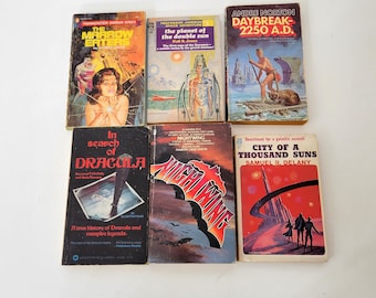 Science Fiction and Fantasy Vintage Paperback Book Collection
