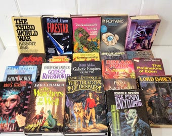 Science Fiction and Fantasy Novels Large Lot 21 Books