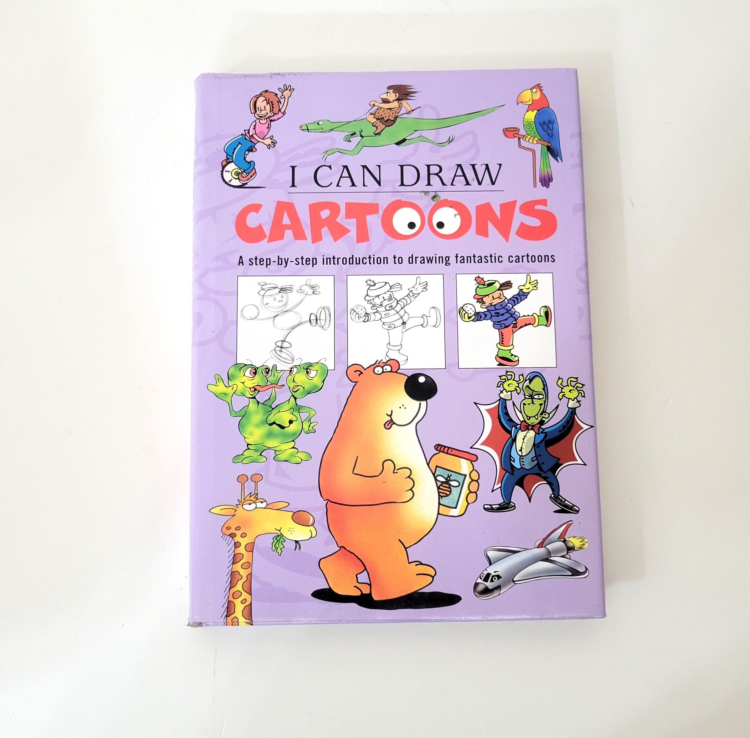Draw Cartoon Book - Etsy Draw Cartoon Book - Etsy