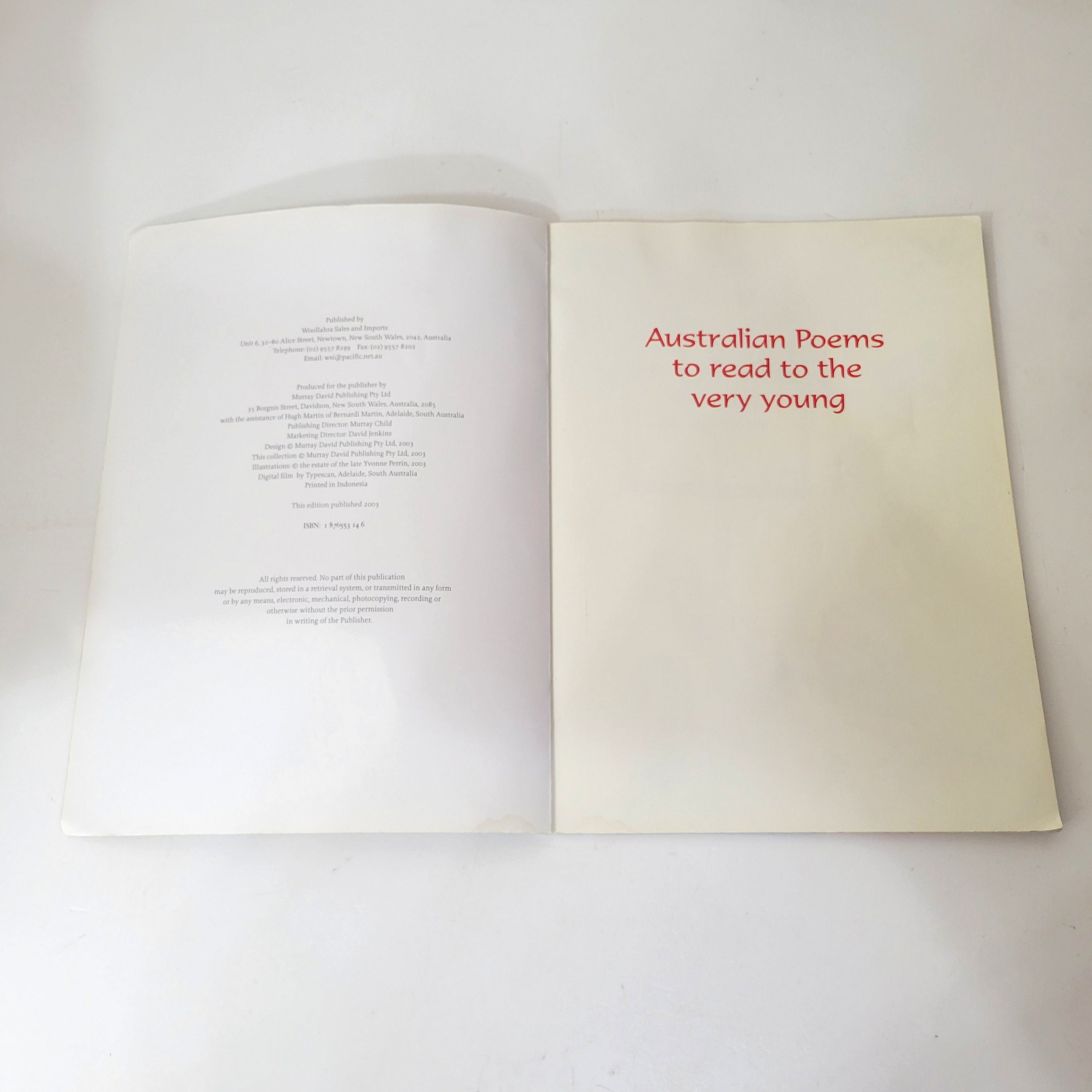 Australian Poems to Read to the Very Young - Etsy