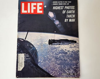 Life Magazine, August 5, 1966, Highest Photos of Earth Taken by Man