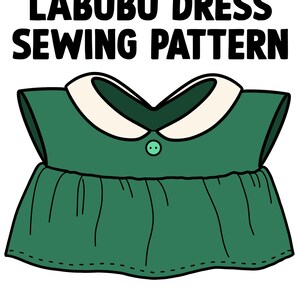 Labubu Collared Dress Sewing Printable PDF Pattern Instructions DIY ...
