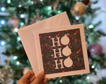 Ho Ho Ho Christmas Card