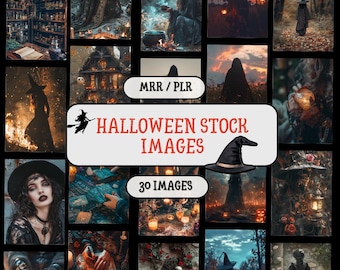 ハロウィンのストックフォト：不気味なAI画像30枚 - MRR/PLR（デジタルダウンロード）