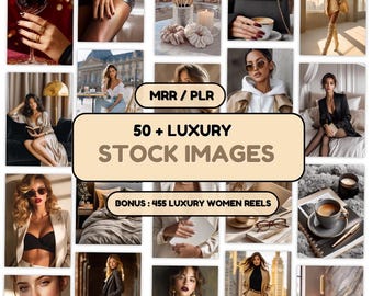Luxury Stock Images + Reels | Feminine Branding Content (MRR PLR)