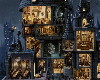 Magical Castle - Rising from the Ashes Print