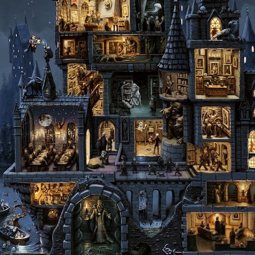 Magical Castle - Rising from the Ashes Print