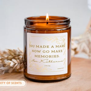Custom Retirement Candle Retirement Gifts For Women Teacher Appreciation Gift Coworker Boss Retired Teacher Retirement Candle Retiring gift