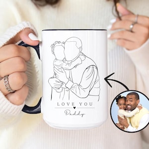 Custom Photo Mug for Dad: Personalized Portrait Gift