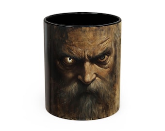 Odin Inspired Coffee Mug - Mythical Norse Design, Perfect for Gift, Home Decor, Coffee Lovers, Halloween, Fantasy Fans