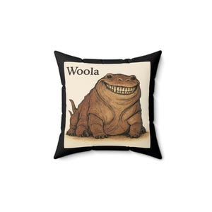 Princesse Woola de Mars, coussin décoratif créature de John Carter, coussin de science-fiction classique, cadeau de science-fiction, créature d'Edgar Rice Burroughs
