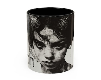 Lilith Goddess Art Coffee Mug for Unique Souls, Espresso Mug, Gothic Beverage Holder, Gift for Art Lovers, Dark Aesthetic Cup