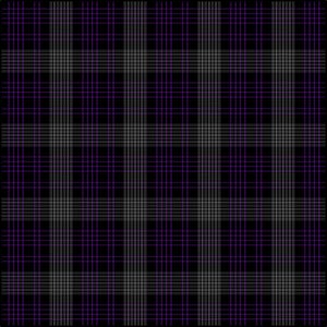 Pima Soft Cotton Fabric with Tartan Design, Black, Purple and Gray Super Plaid Print Fabric, Sewing DIY, Gothic Fabric for Sewing