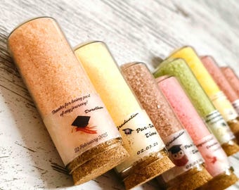 Graduation Fruit Flavored Drink Powder Favors: Tea Party Test Tubes