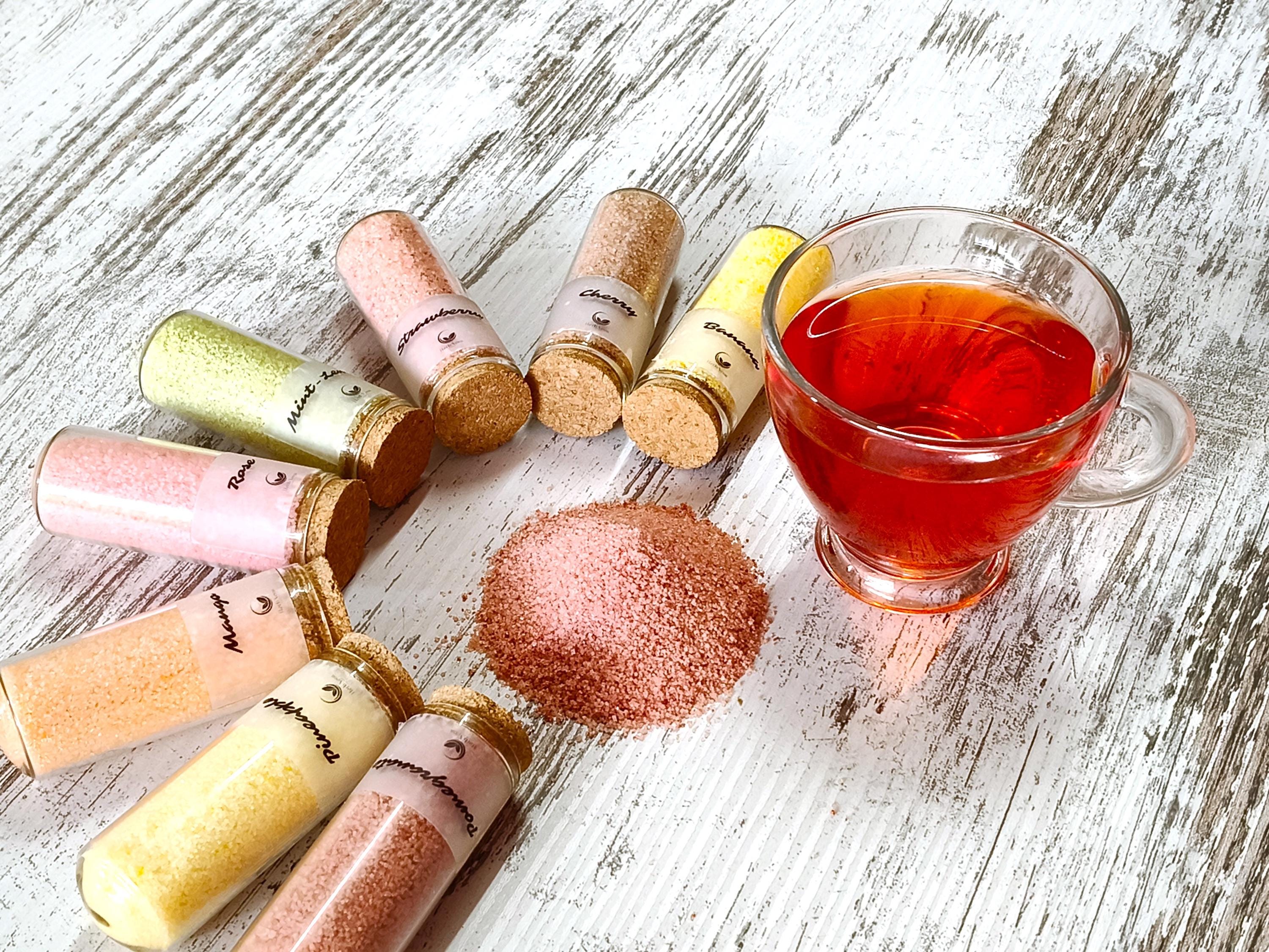 Fruit Flavored Drink Powder Gifts: Gourmet Tea in Glass Test Tube