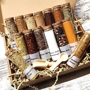 15 Pcs Spice Herb Sampler Set, Spice Lover Gift, Seasoning Gift Set, Mother Day Gift, Gift for Chefs, Gift for Cooks, Birthday Gift for Her