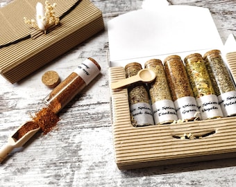 Spice Gift Set for Greek Recipes, Spice Mix for Tzatziki, Moussaka, Gyros, Greek Salad, Potatoes, Vegeta, Greek Spices Easter Gift Set