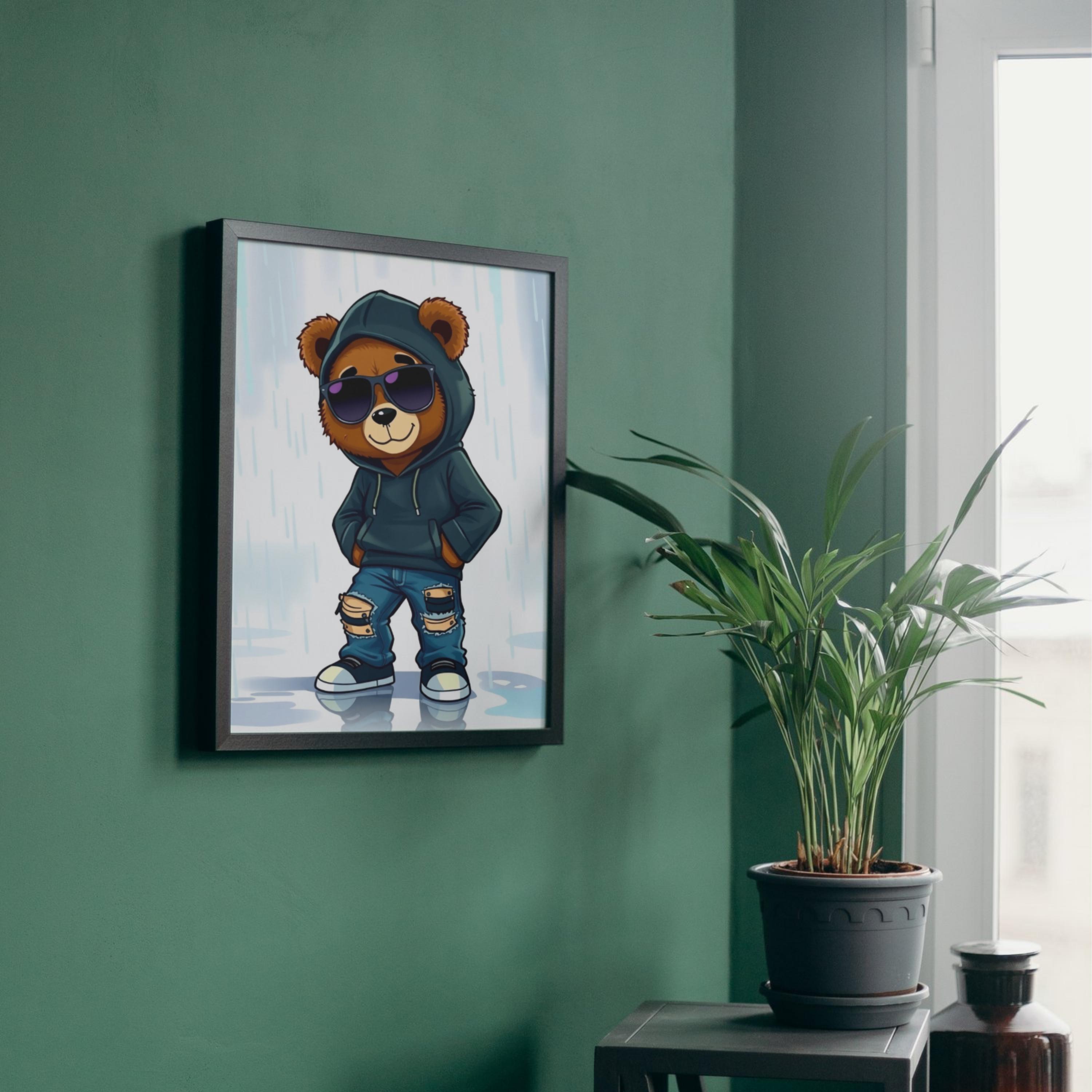 Hip Hop Teddy Bear Clipart PNG Bundle gallery preview