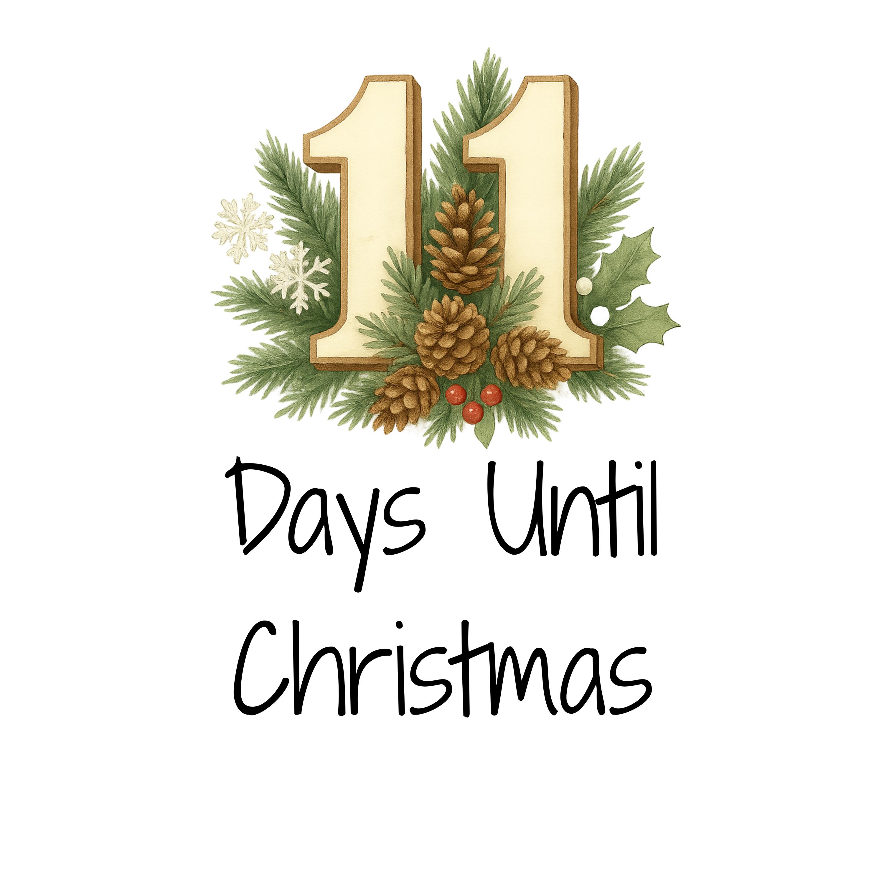 Christmas Numbers Clipart PNG Bundle for stickers and digital products